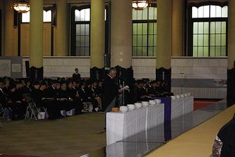 解剖体追悼法要風景